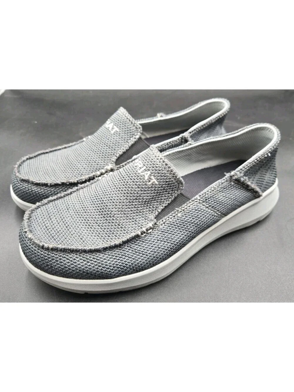 Ariat 360 Heather Charcoal Casual Canvas Slip On Shoe 10040413 Mens 8D New ++